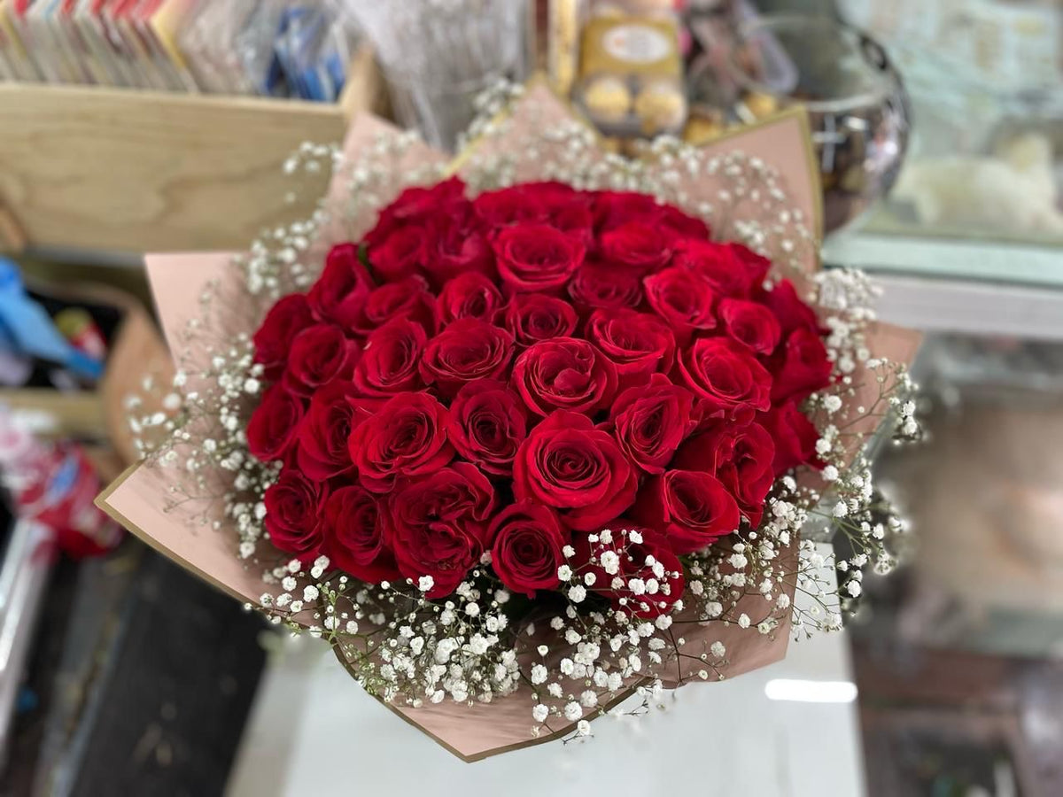 Ramo 50 rosas rojas