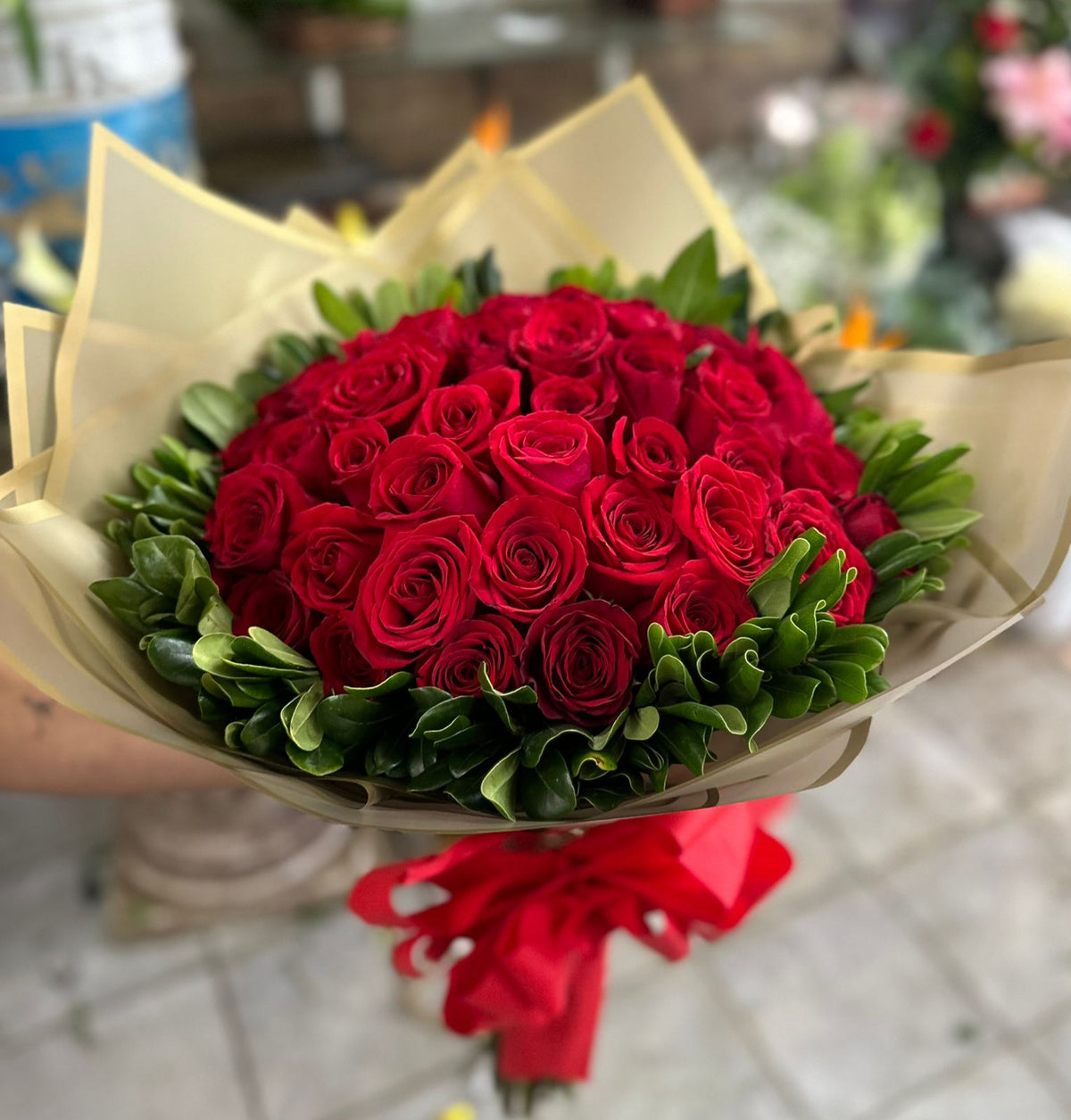Ramo 50 rosas rojas